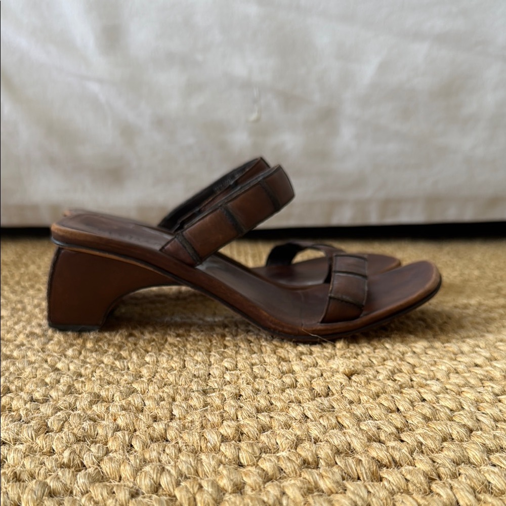 Cole Haan Brown Leather Sandals - Picture 2 of 4